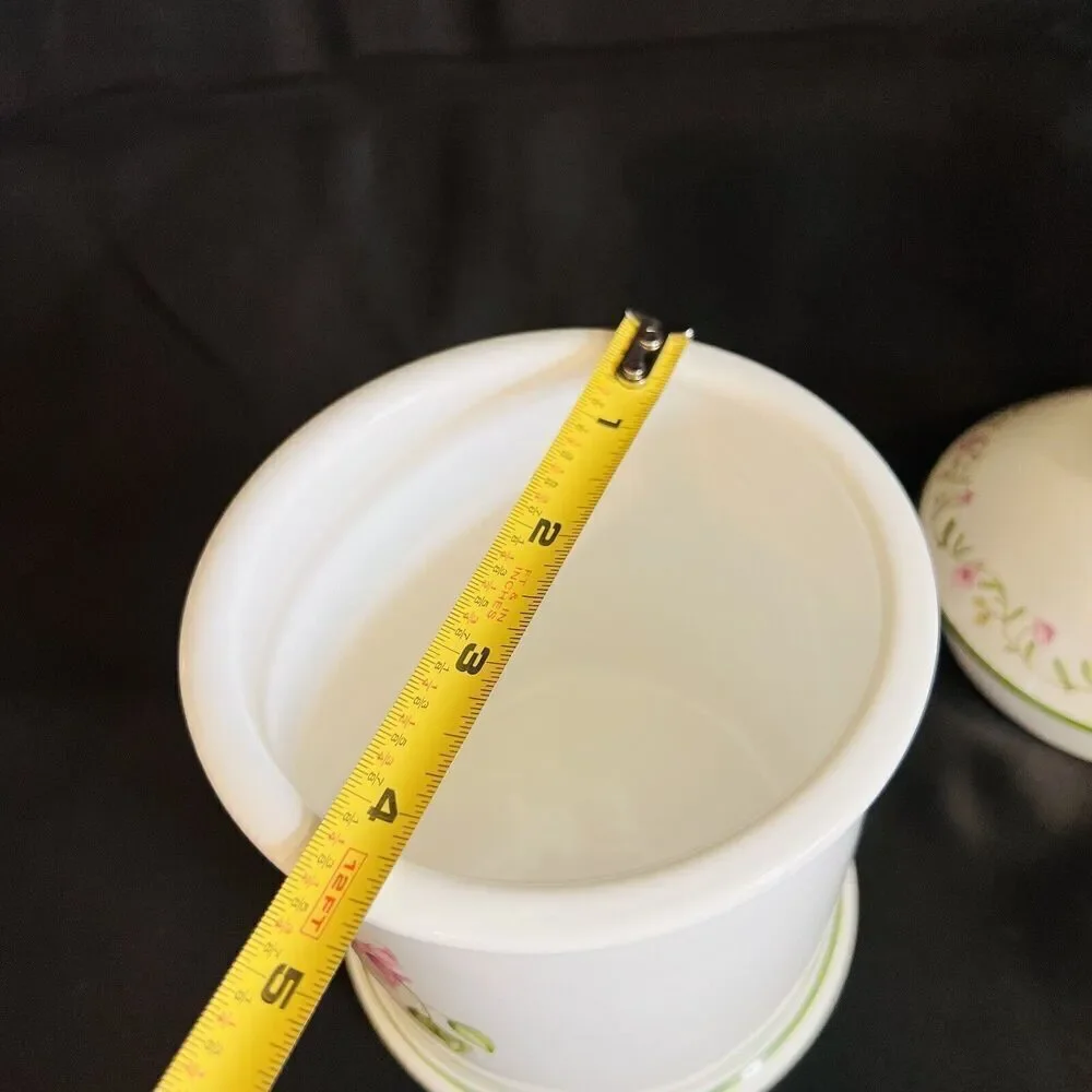 Vintage Williams Sonoma RB Bernarda Portugal Botanical Canister Jar With Lid